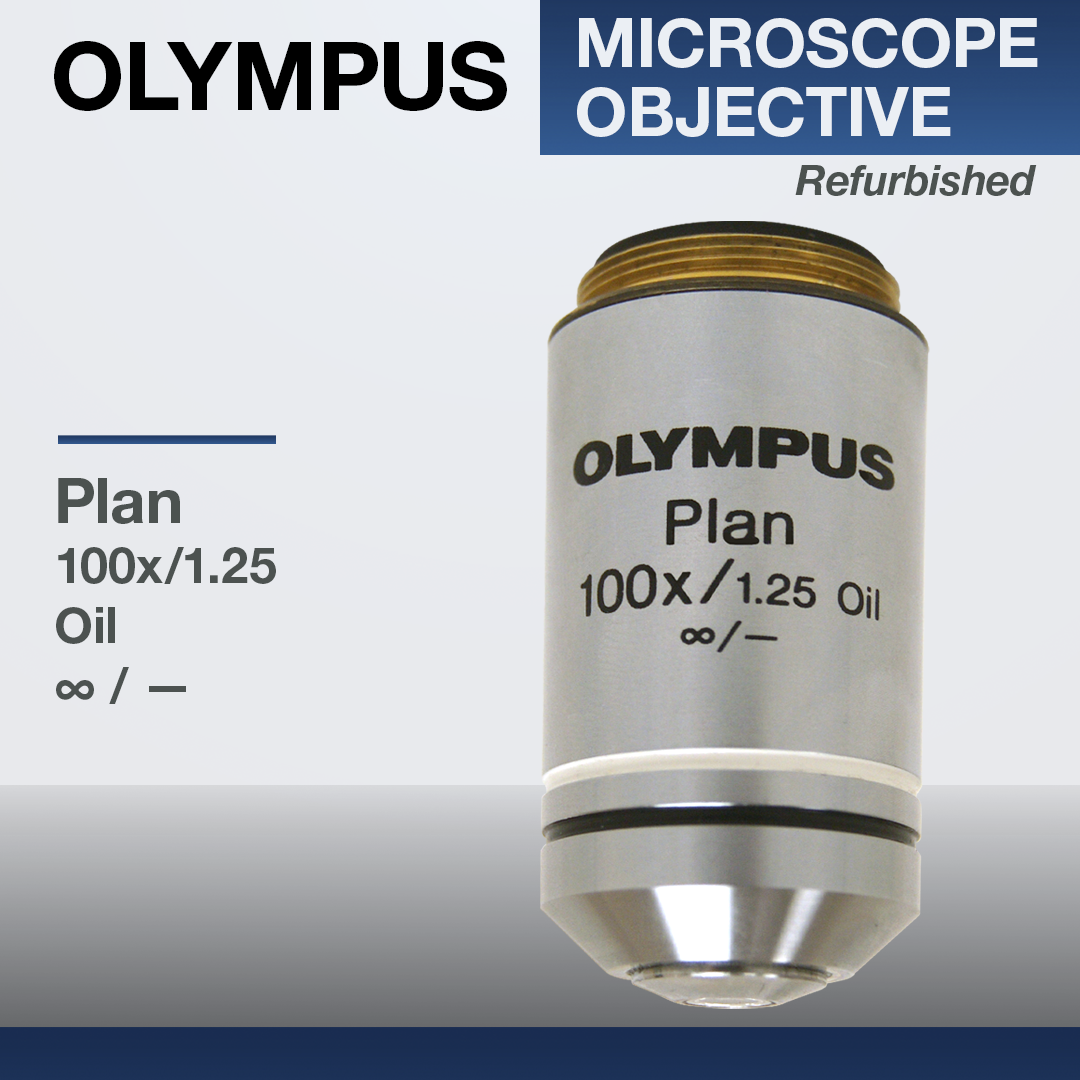 Olympus Microscope Objective 100x Plan Achromat Oil Immersion ...